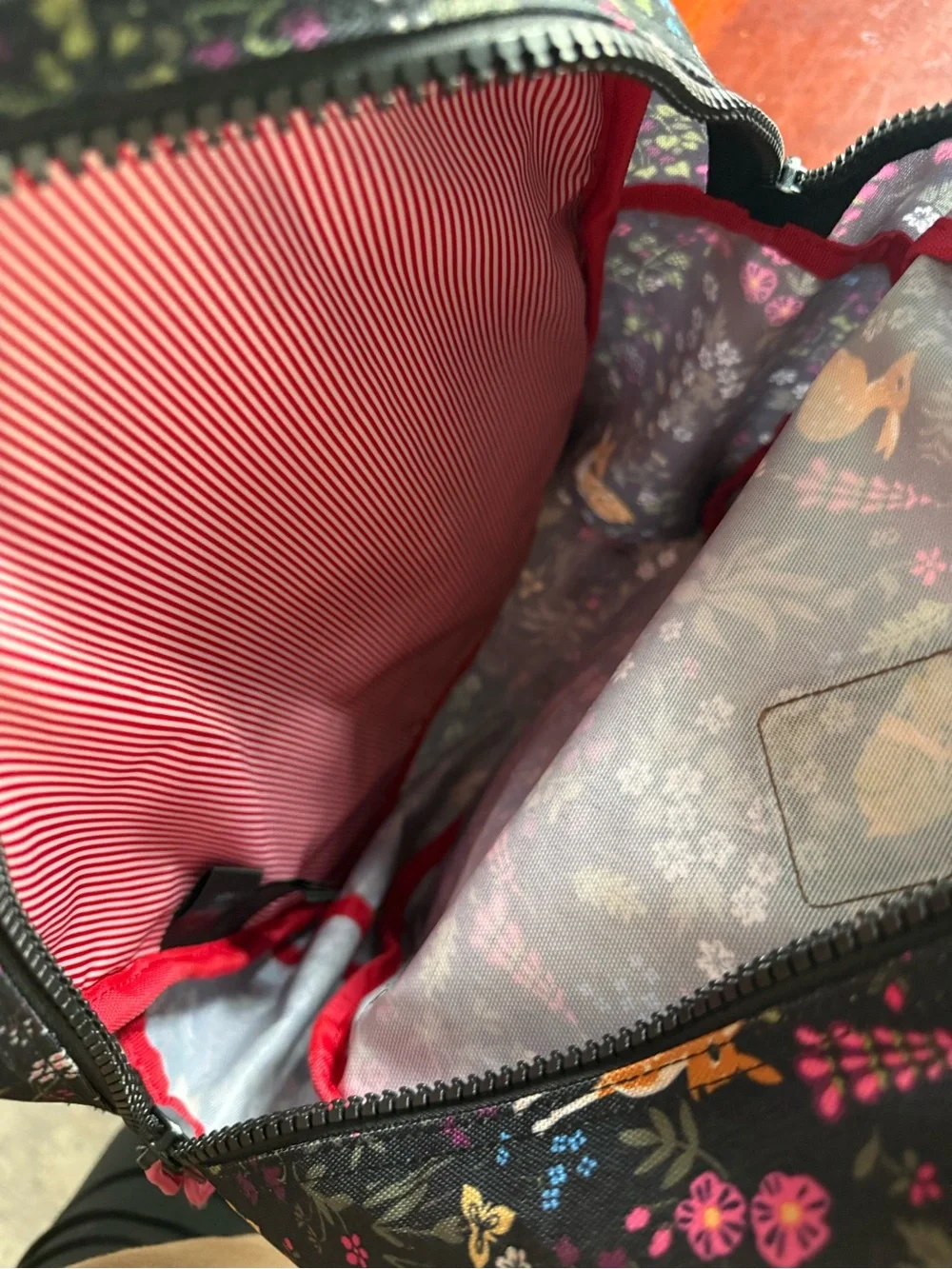Herschel Supply Company Kids Black Floral & Deer Mini Backpack
